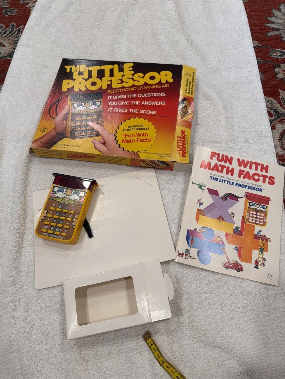 Vintage ‘76 Texas Instruments The Little Professor Electronic Learning Aid Works